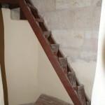 The stairs up to Allegra's room.