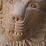 One of the stone sculptures in our courtyard.