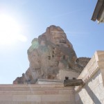 The Ortahisar castle looms above our house.